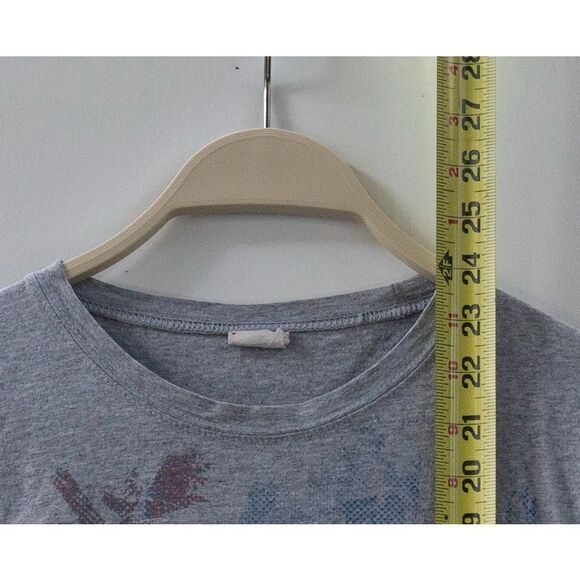 Bon Jovi Women's T-Shirt Heather Gray Bay Island Size L - Picture 4 of 5